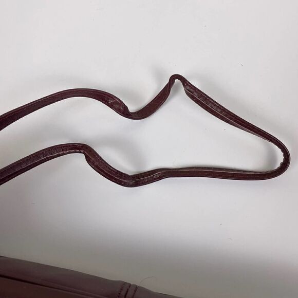 VTG Etienne Aigner Classic Dark Burgundy Leather Shoulder Bag Cross Body Purse - Picture 7 of 7